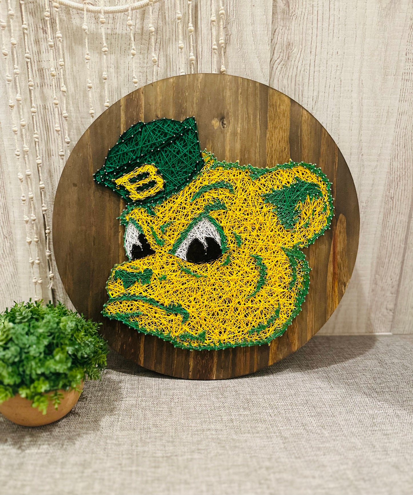 Baylor string art
