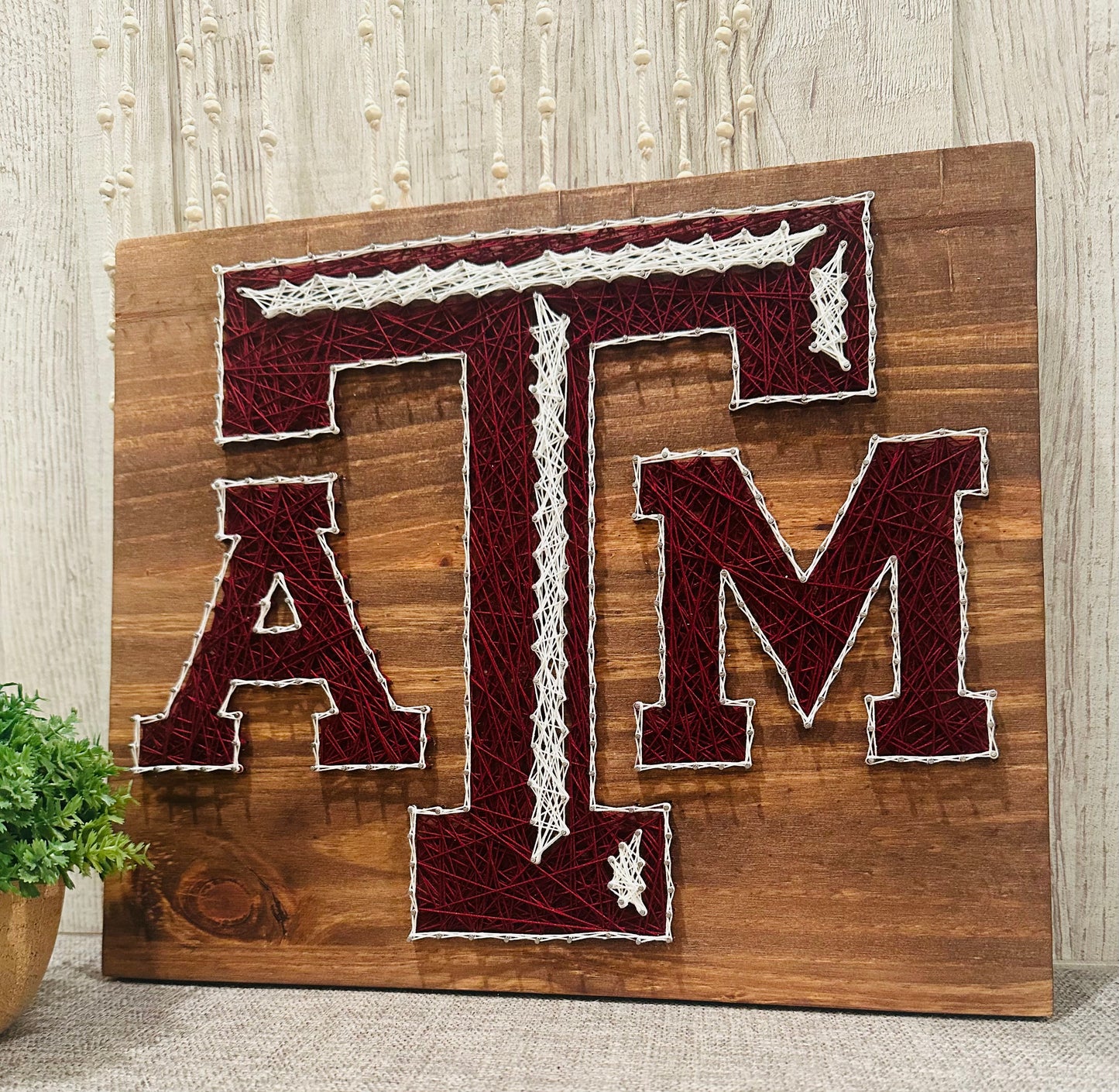 Texas A&M string art