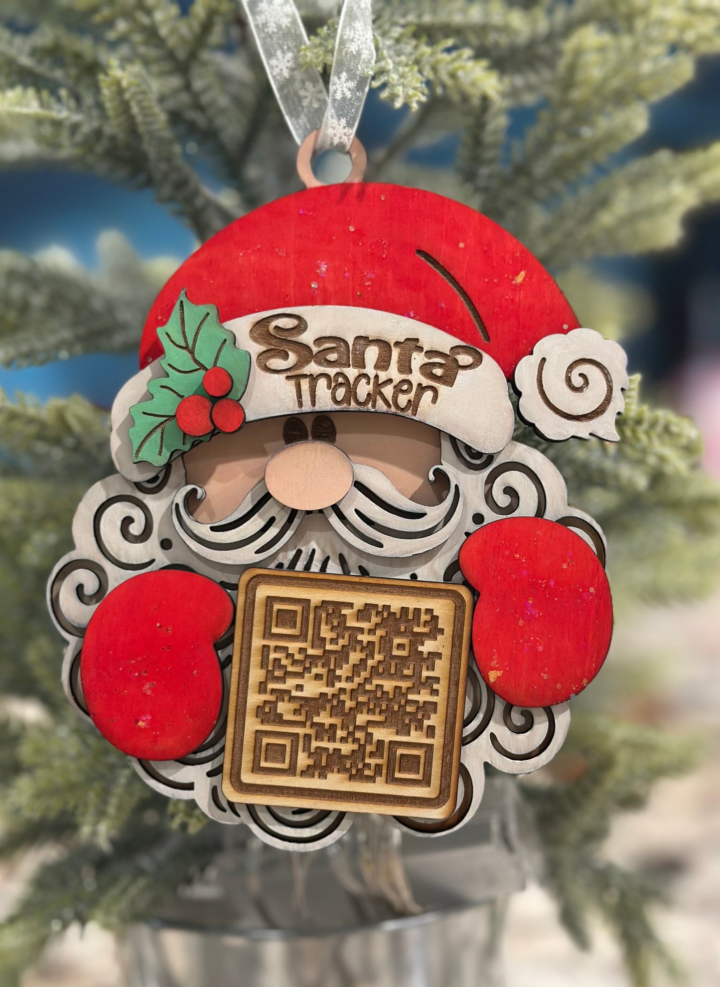 Interactive Santa Ornament