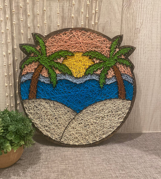 Beach string art