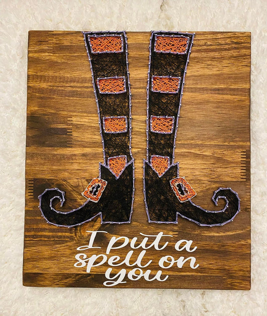 Witches legs string art