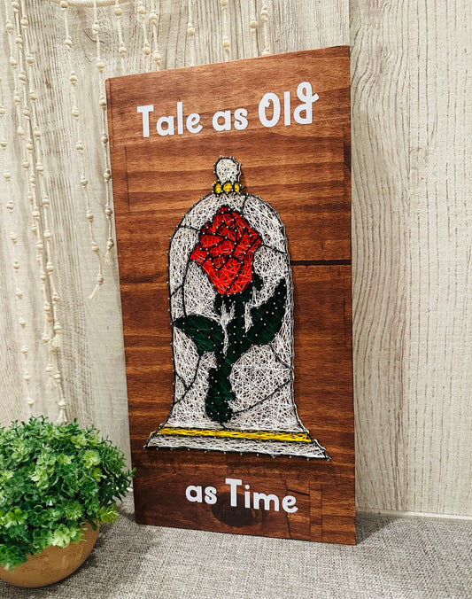 Tale as Old as Time string art