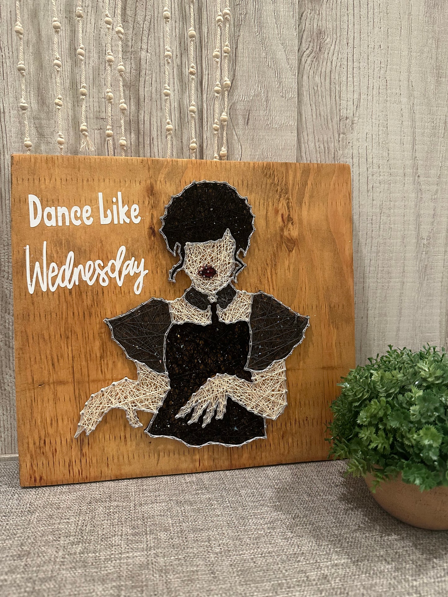 Dance Like Wednesday string art