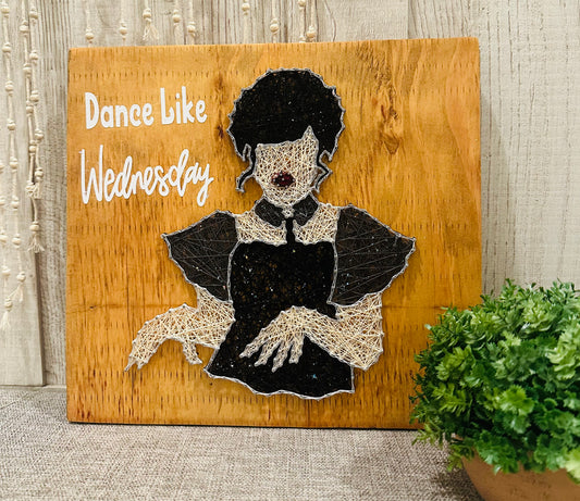 Dance Like Wednesday string art