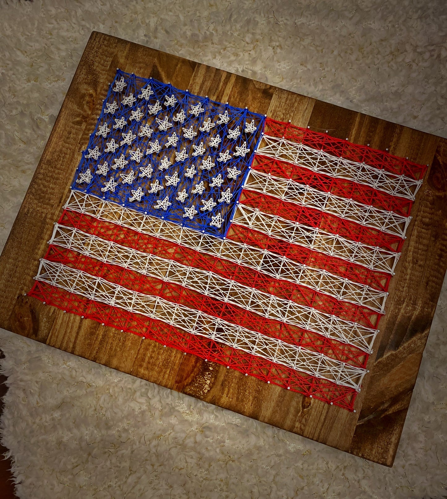 American Flag string art