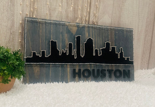 Houston string art