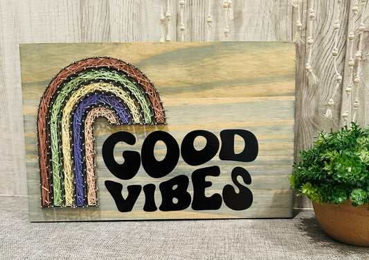 Good Vibes string art