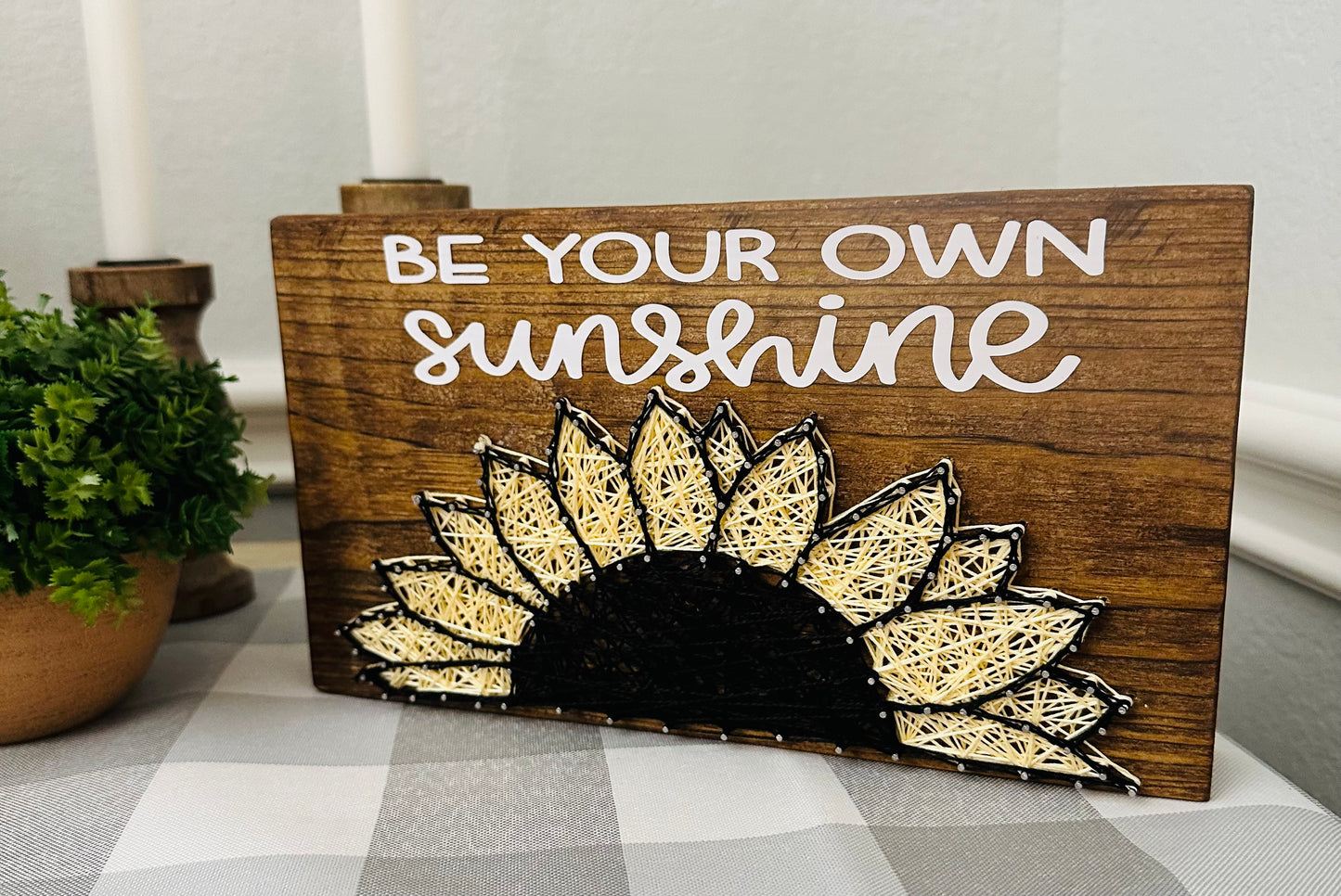 Be Your Own Sunshine string art