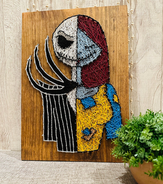 Jack and Sally String Art