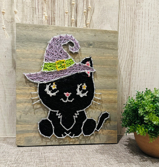 Halloween Cat string art