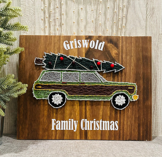 Griswold Station Wagon string art