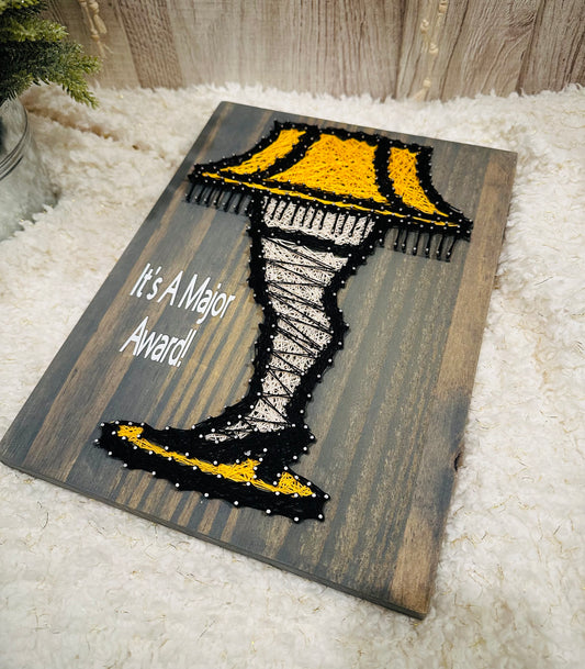 Leg lamp string art