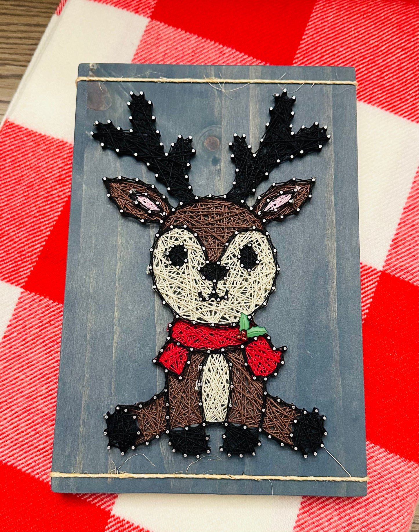 Reindeer string art