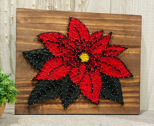 Poinsettia String Art