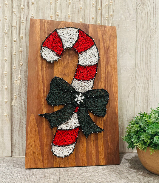 Candy Cane string art