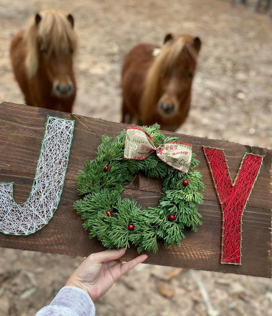 Joy string art sign