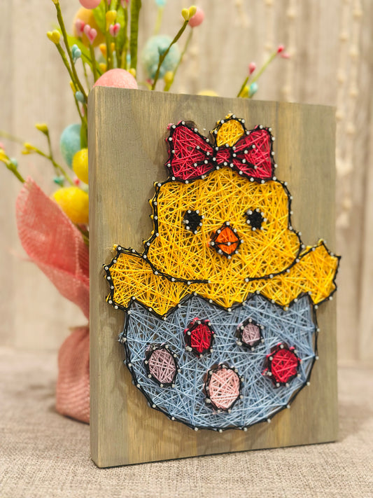 Baby Chick string art