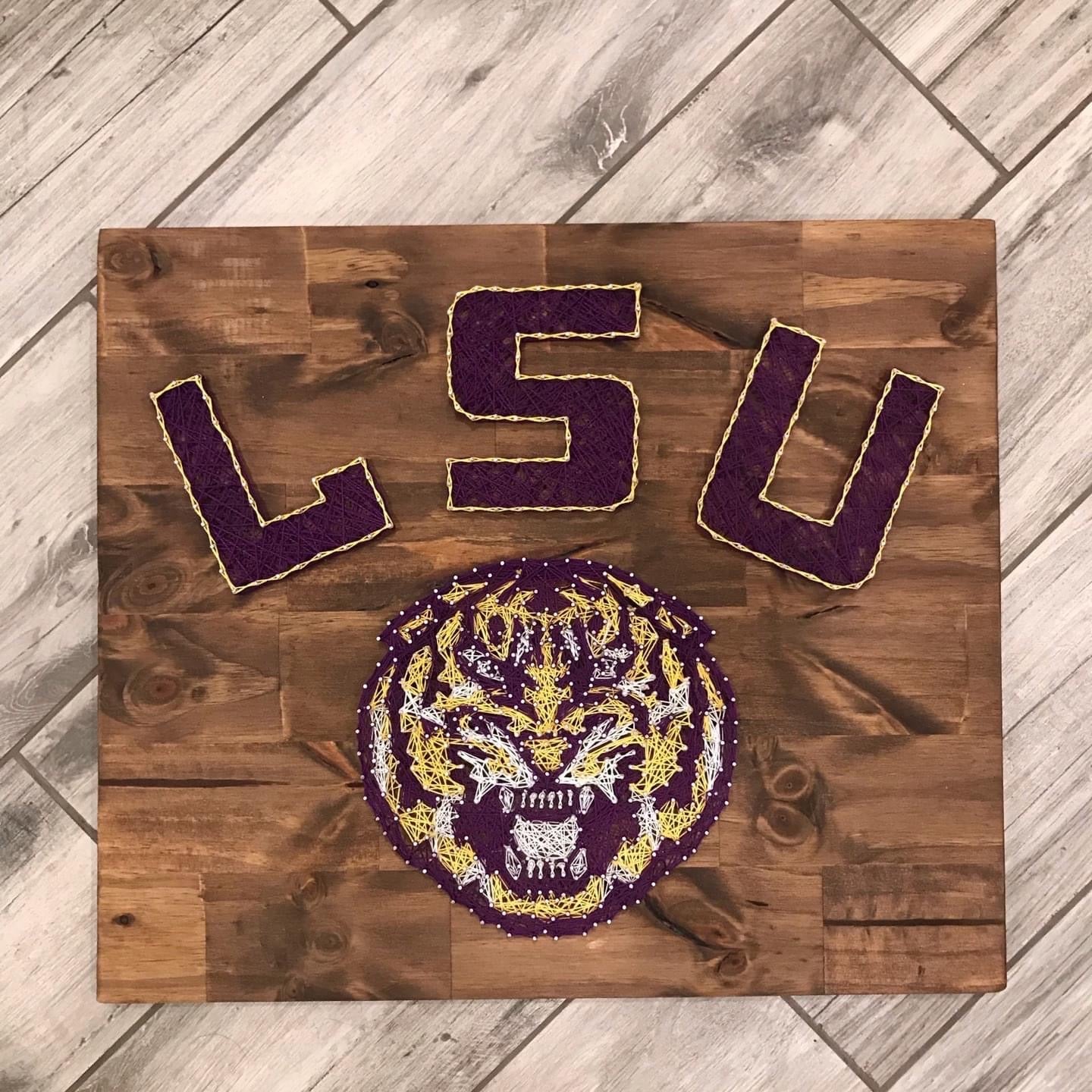 String Art Lsu LSU string art – All Around Charm