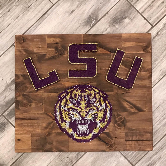 LSU string art