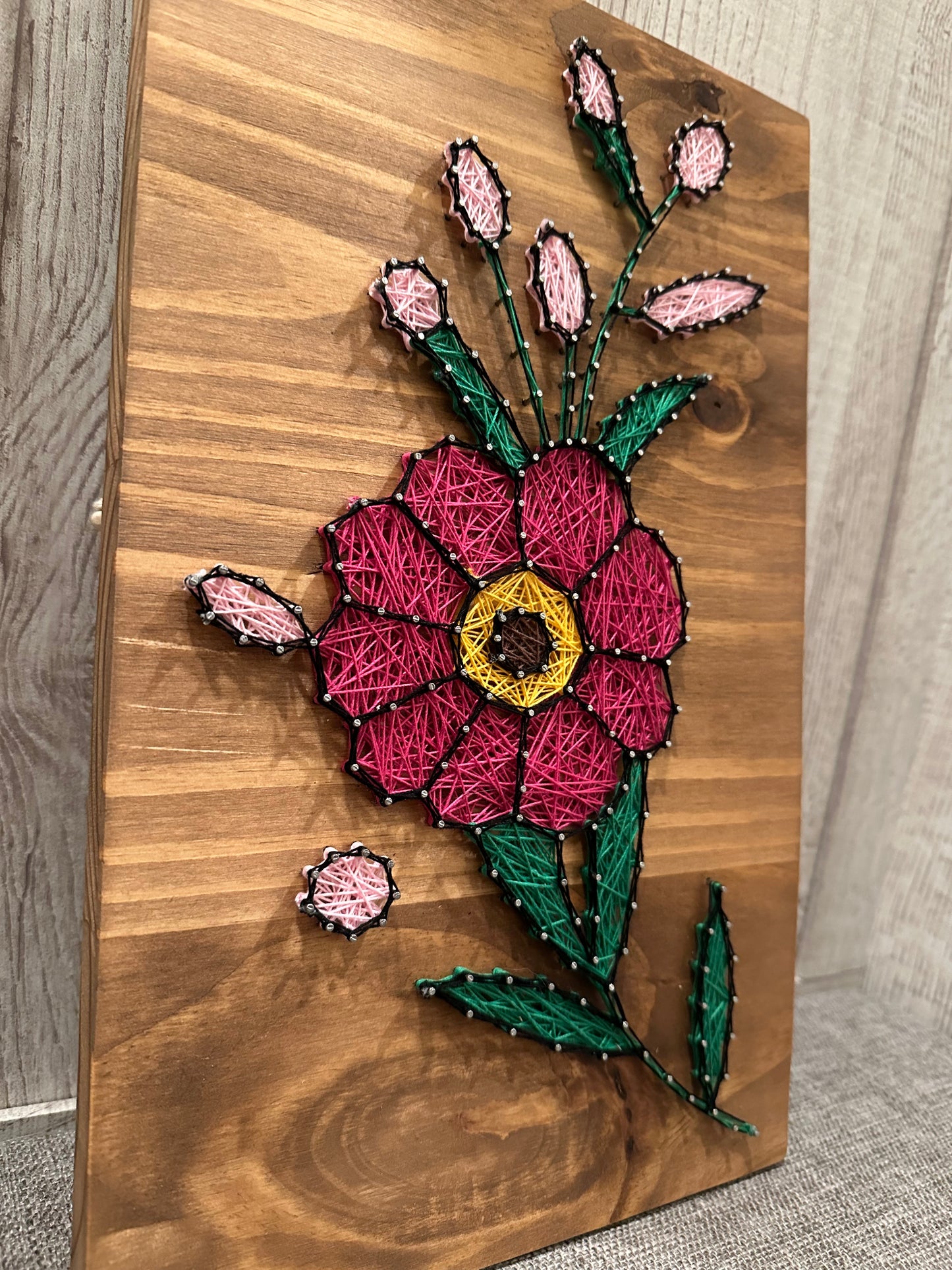 Wildflower String Art Sign