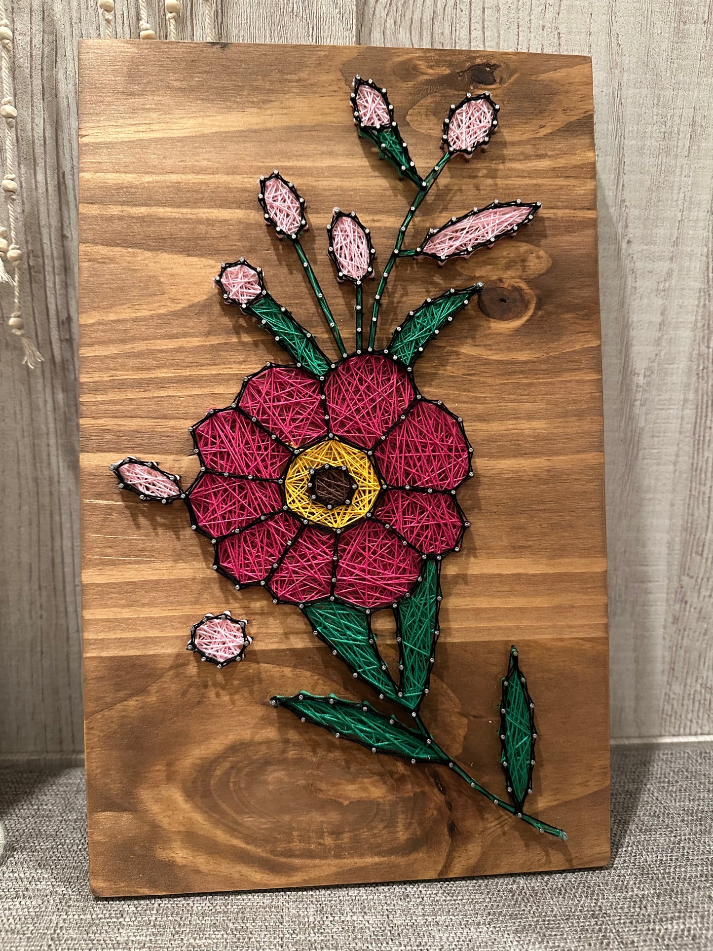 Wildflower String Art Sign