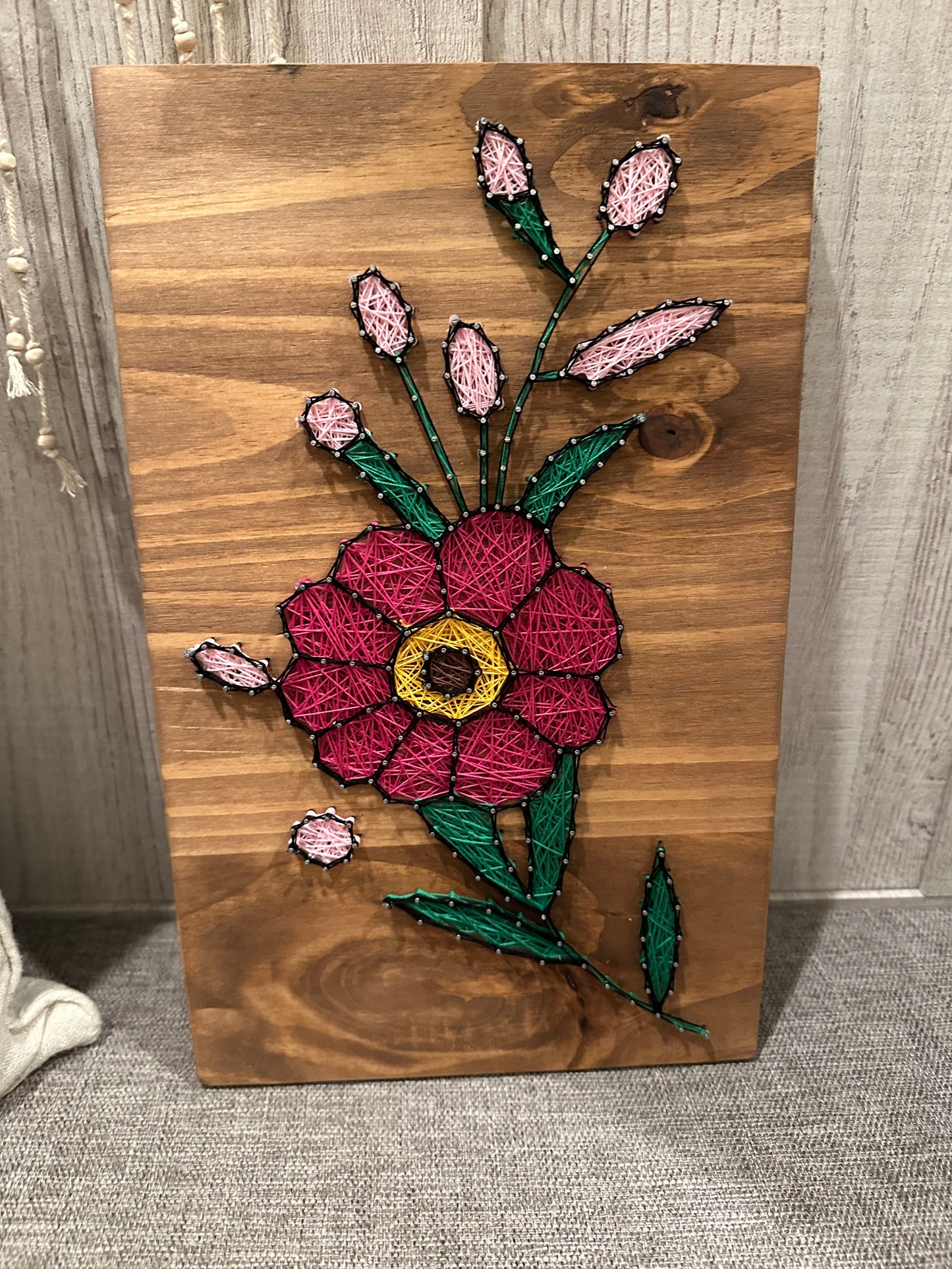 Wildflower String Art Sign