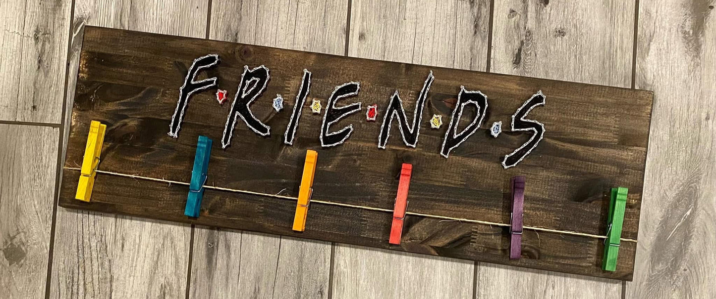 Friends Picture Hanger string art