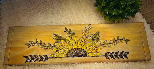 Sunflower and Arrow String Art