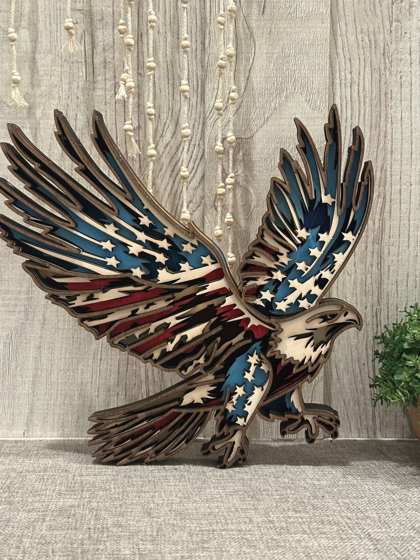American Eagle Laser Cut sign