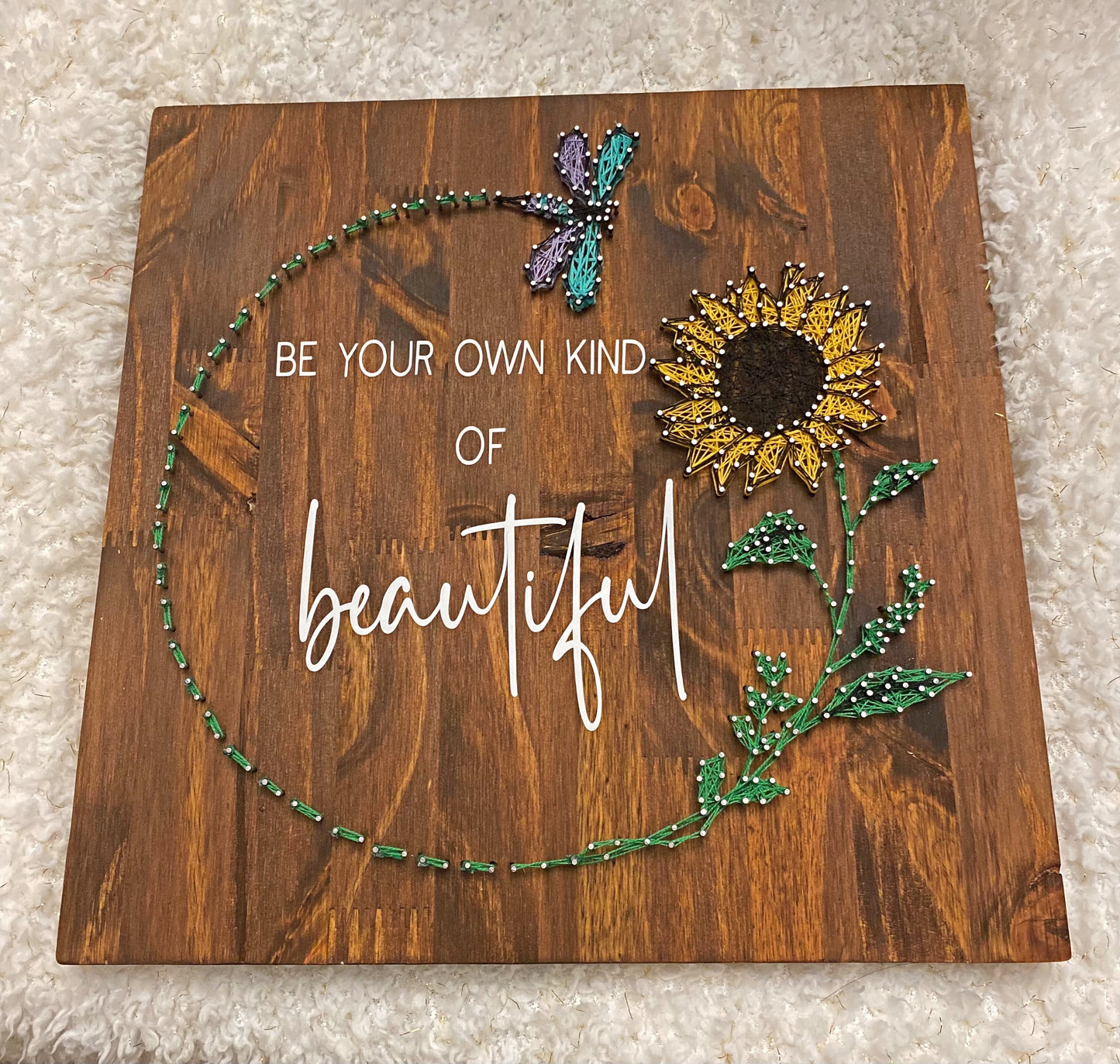 Be Your Own Kind of Beautiful string art