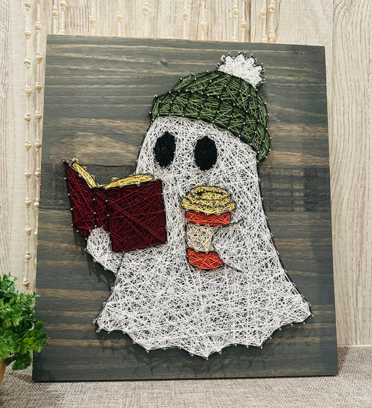 Ghost with Coffee and Book