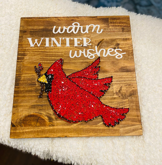 Cardinal String art