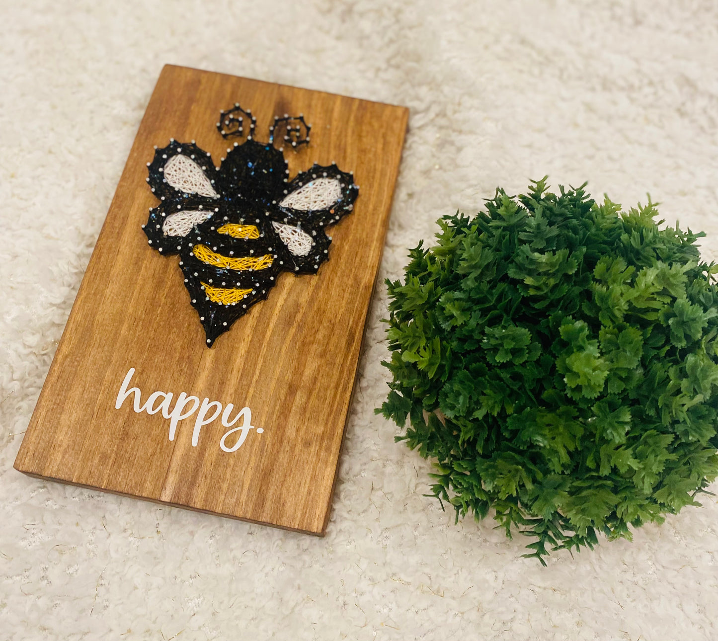 Bee Happy string art