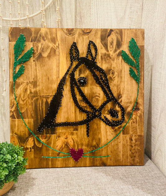 Horse string art