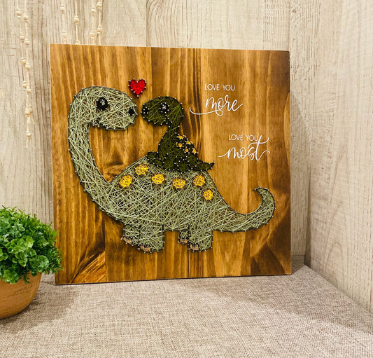 Dinosaur string art